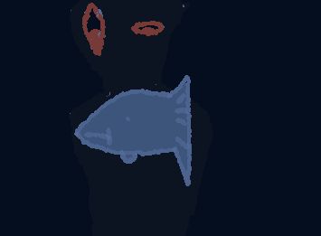 Fish! And Gary ig... I don't feel like drawing on wigglypaint today ugahhahgaha