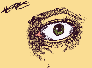 my real life eye...I try my best xd