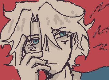 Idk just an Andrew doodle (oc) because I started listening to will wood and his songs remind me of Andrew, especially ‘against the kitchen floor’ it’s so peak