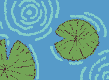 lilypads and water ripples <3