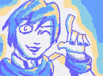 Gracias por 20 seguidores, la verdad es que no me lo esperaba, queria hacer algo bonito asi que hice a kaito/ Thank you for 20 follows so I drew Kaito :P