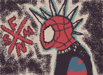 fav spiderman(he has a hunched back cuz hes just cool like that)