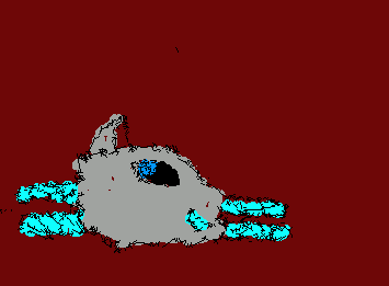 inosuke is sleeping and he has his mask and swords in his closet so they don't get stolen.