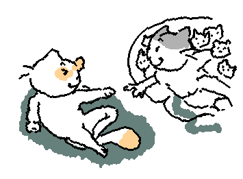 Pyrizhok the Cat in Pixel Style "Pyrizhok the Cat and The Creation of Adam."