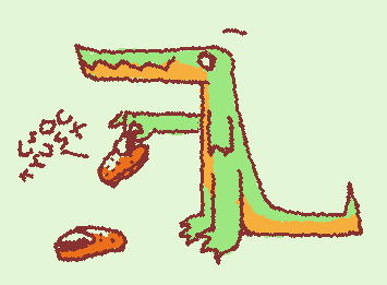i cant draw crocs on computer T-T but its finished