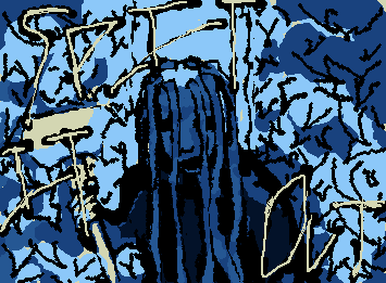 Corey Taylor art again yayyy!! (Also this is a scene from the Spit It Out MV)