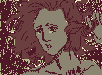 (my vamp oc!)my computer pen died again so i had to do this the old fashion way with my finger :/