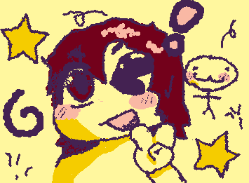 i added to that thing hair, and update, 3am now hehe