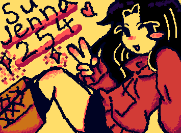 @Sujenna254 enfp-tちゃんできた!!!ちょっとミニキャラ風にしてみたよ✨️✨️