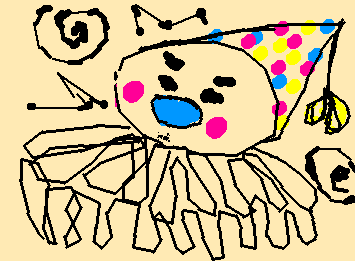 someone took his red nose