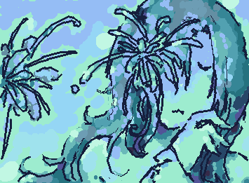 HAII GUYS IM SO JOYOUS AND HAPPY !!! yaysies more blue thing but now its calm :33