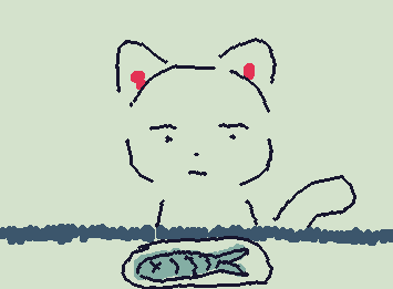 Cat doesn't like fish