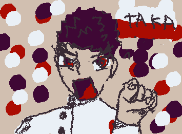 the hand took me a LOT, like 15 minutes for this. art of Kiyotaka Ishimaru hehe
