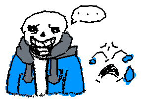 No joke I have been laughing at this Sans doodle for more than three minutes straight (Someone help me I think my humour is broken)