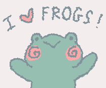i love frogs doodle
