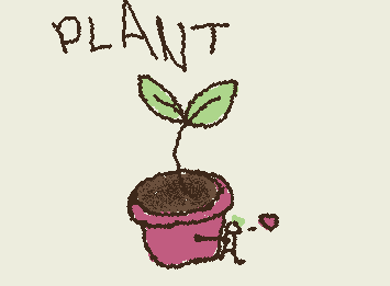 idk someone hugging a plant