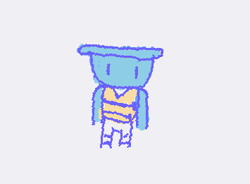 silly quick drawing of finn