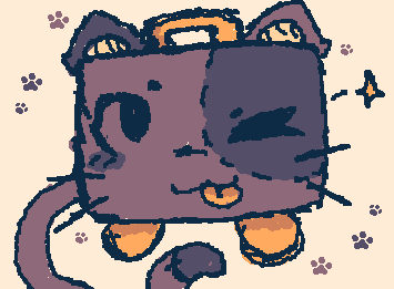 Suitcase cat :3