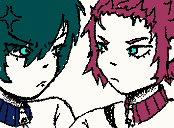 @Yaoii finally had time to work on this :P lawl hope u enjoy!! truthfully i have never watched blue lock but i hope i got the characterizations right TT