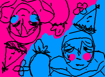 MY TWO CLOWN OCS WILLOW AND DAISY