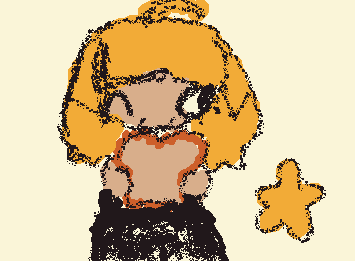 one of my ocs eating bread as a request from @Lazy cosmic (my friend thought it was something else gng </3