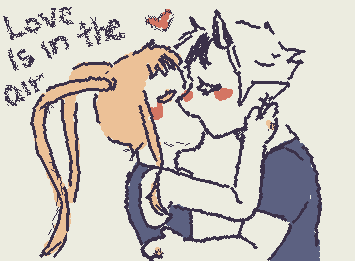 LOVE IS IN THE AIR
god i love drawing in this thing