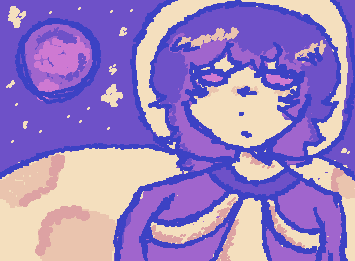 ::wp-rainbow-bloom:: Purple astronaut