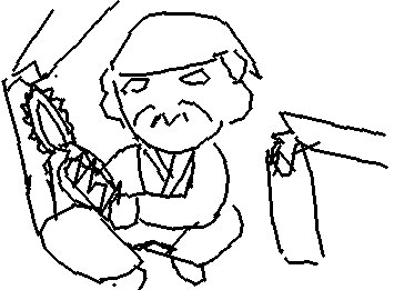 おじいさんは山をしばきに、