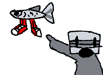 bic found a fish!!! Should they give it to Dynamite or whooo??