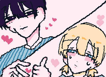 @ruru メンションできてなかったらごめんね😭😭OC描けたよ‼️‼️遅くなっちゃった、、くそみたいな出来だけど、収めてください、、、これから仲良くしてね‼️💕😘😘😘
