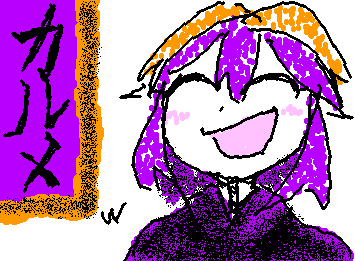 配信者仲間の『カルメ』を描いたよ！
京都弁で頭がよく、可愛くてクールです！､､､だけど騙されないでください。

彼は女性嫌いだし、性格もかなり悪いんです……（笑）

でも、やっぱりいい奴なので大好き！