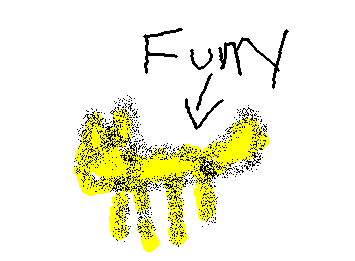 I hav no idea what this is I wanted to make a dog but thatwas too hard (just like me) so I named them furry and they are them because his pronouns are they/them