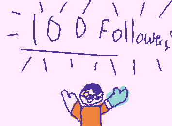 I can't believe that i'm at 100 followers! =D For this I'll be doing a QnA (you guys can ask me anything and i'll answer).The names will be in the comments.