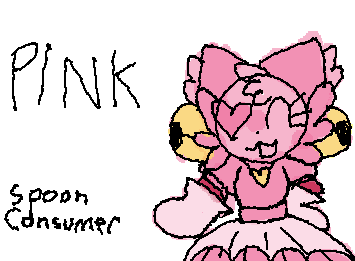 man im so glad i finally finished drawing my ocs cosplaying as the 7 flowers! pink: hi | anyways Rose from my colored cat project as Pink from deltarune hhhhhgh