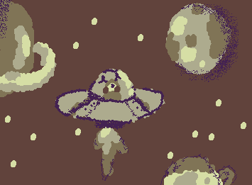 Little guy flying through space :3