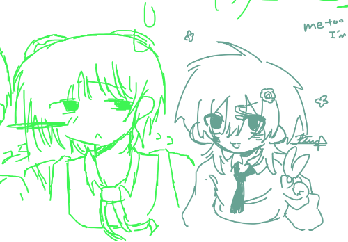 @25 さんと合作しました‼️絵柄可愛い…💕💕とても楽しかったですありがとうございました‼️‼️
和 25 进行了合作‼️画风好可爱……💕💕真的非常开心,谢谢你‼️‼️