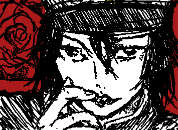 okさんリクエスト ライチ光クラブのジャイボ🌹
描くのがとても楽しかったです