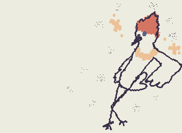 My OC Robert's love intrest (Roberts a raven btw) Jean the Woodpecker