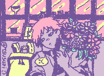 Denji and his bouquet :,(