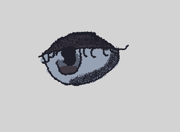 drew a eye, it turned out, ok