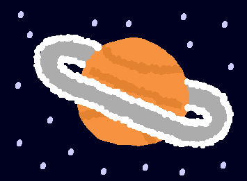 Saturn. Part of my "Celestial" series.