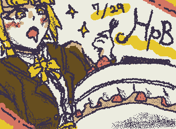 @くろうす さん、HPB🎉 ocちゃんにケーキ食べてもらいました