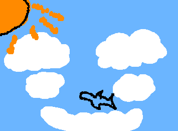 雲がまるで顔みたいになっていますよねwww。