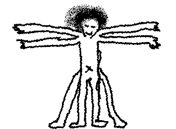 Vitruvian Man 
inspired by me