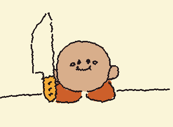 he's just standing there... menacingly!!