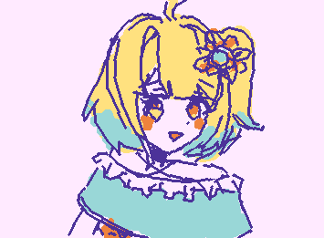 友達の代理（ひなちゃん）描いたァ☆