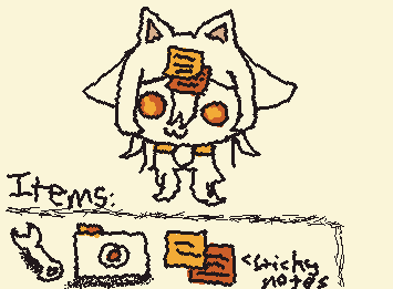 NICOLE PUNK 82 CHIBI SHEET. 1 f1x3d h3r dum84hh h41r, y35 5h3'5 4 c4. 5h3'5 the 4pr3nt1c3 of Roland 4nd h15 4d0pt1v3 d4ught3r :3. H3r n4m3 15 Nicole Castillo :>