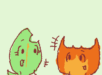 ::wp-deal-with-it:: Hi guess whos back omg is that firey and leafy from battle for dream island