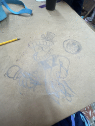 I watched tadc 9 yesterday and holy it was so good ahshdggdhxhdh so I made this Caine drawing today in camp yaysysysyy