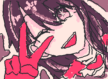 @Ramne 星野アイ、完成しますた〜、女の子が普通に描けなさすぎて萎えかけながらもなんとか完成、アイで4職縛りはキツかった